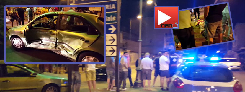 VIDEO – Afragola, ennesimo incidente grave alla rotonda di via Amendola – via Oberdan