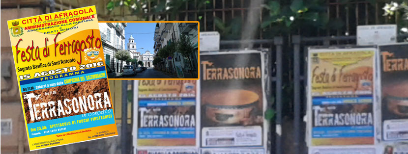 Afragola. Festa di ferragosto con un concerto dei Terrasonora sul “sagrato della Basilica”