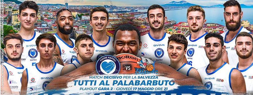 Il Cuore Napoli Basket si gioca la permanenza in A2 contro Roseto