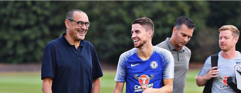 Sarri e Jorginho insieme al Chelsea, il brasiliano ai napoletani: “Stat’ rint’ o’ cor’ mio”