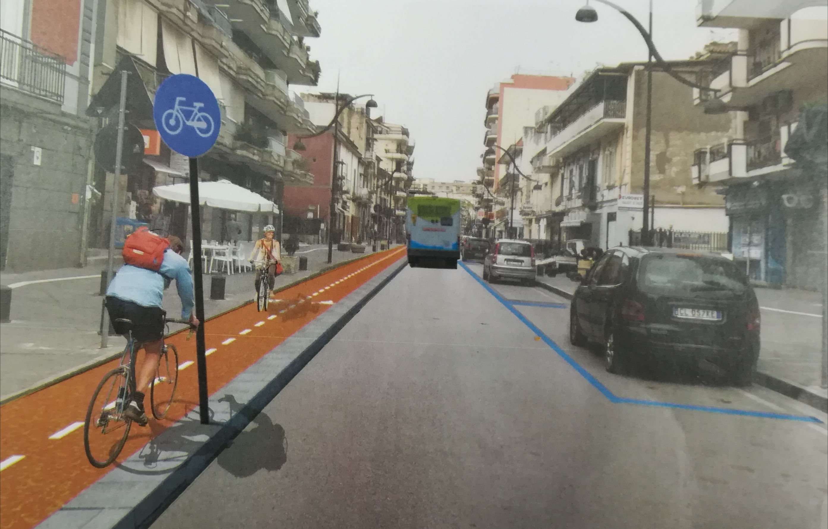 Casalnuovo. In arrivo pista ciclabile e strisce blu