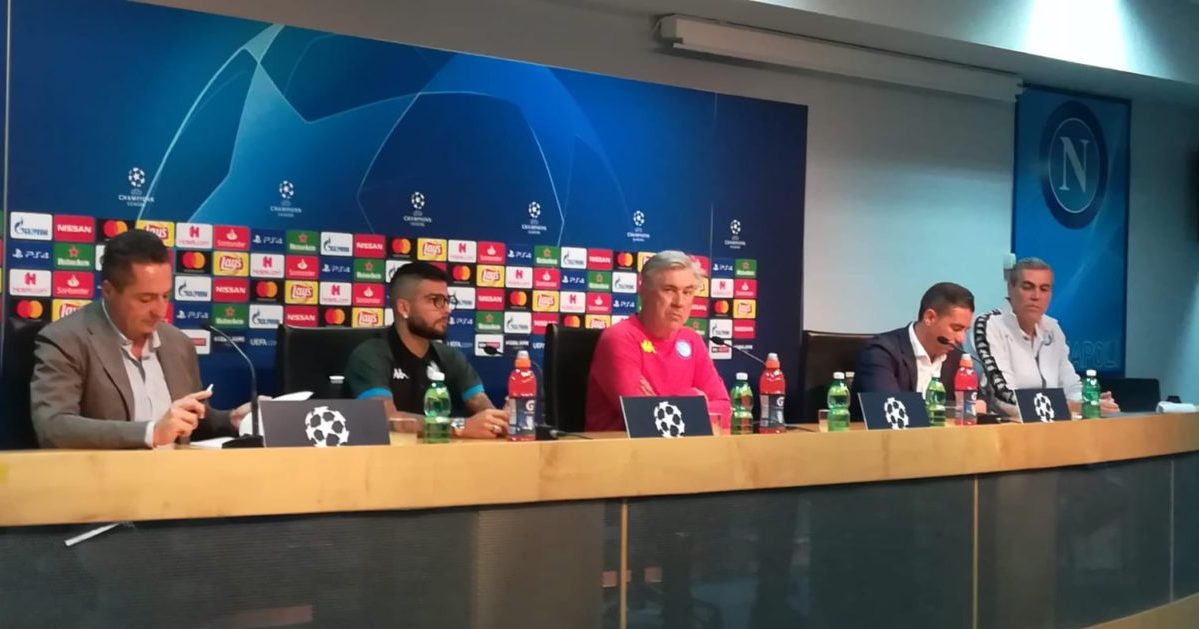 VIDEO – Ancelotti sul match Napoli – Liverpool:” Dobbiamo migliorare nella gestione delle difficoltà”. Insigne:” Mi trovo bene nel mio ruolo”