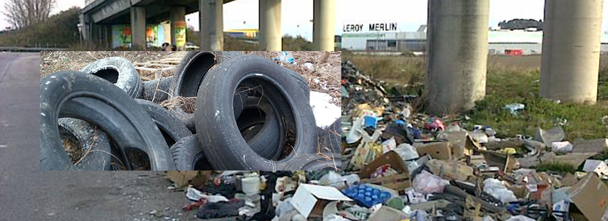 Casoria: Rifiuti abbandonanti in zona Cantariello con le telecamere