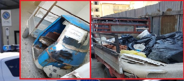 Frattamaggiore: Caccia agli “apecar”, sequestrate altre due per trasporto illecito rifiuti