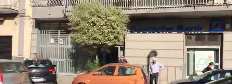 Afragola: Tentativo di furto alla Deutsche Bank di corso Garibaldi