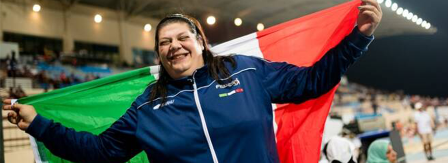 La campionessa di Frattamaggiore Assunta Legnante oro ai mondiali di Dubai