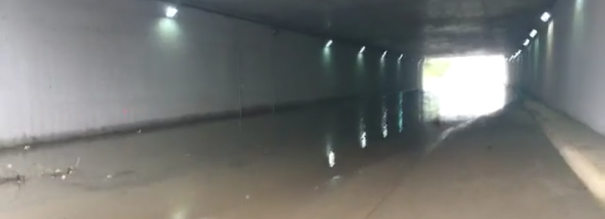 Afragola: Allagato il sottopasso della stazione TAV