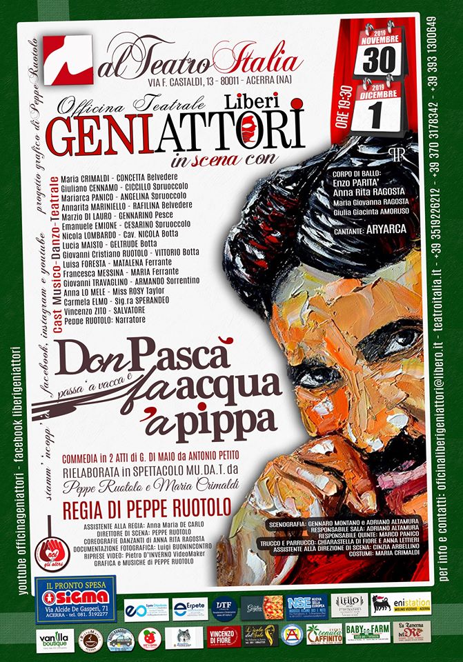 Acerra – L’officina dei Liberi Geniattori torna in scena al Teatro Italia