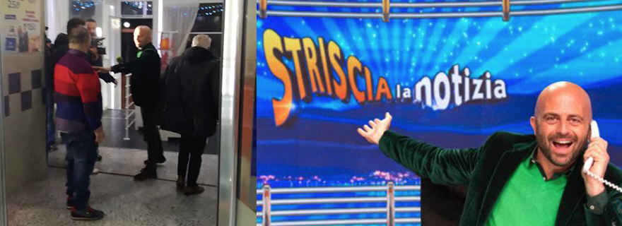 Crispano: Luca Abete aggredito verbalmente durante un servizio di Striscia la Notizia