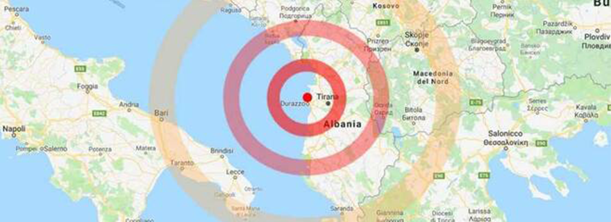 Scossa di terremoto in Albania avvertito in tutto il meridione