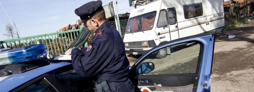 Giugliano: Blitz della Polizia al campo rom di via Carrafiello