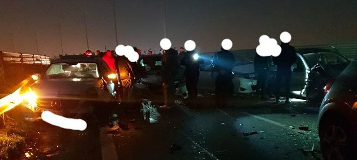 Incidente Asse Mediano: Una decina di auto coinvolte nella carambola