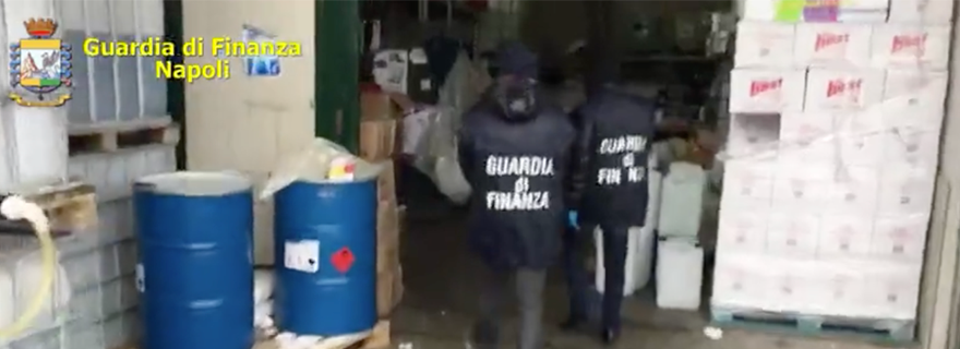 Frattamaggiore e Arzano: Igienizzanti senza autorizzazioni, sequestri e denunce