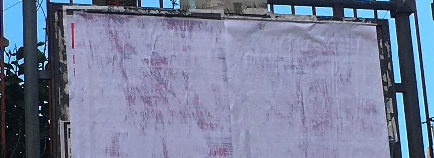 Afragola: coperti i manifesti di Antonio Moccia