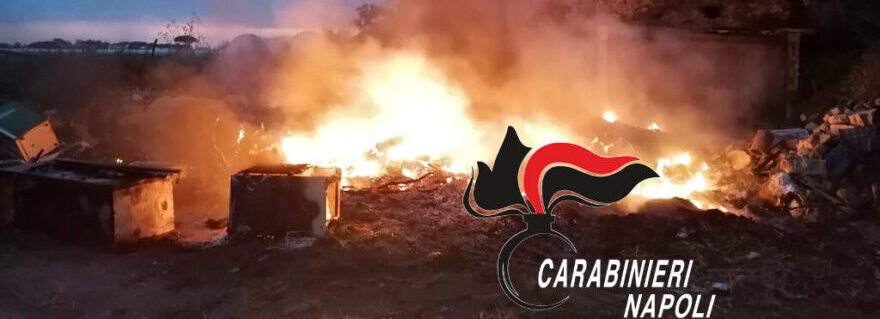 Giugliano: Incendiavano rifiuti, denunciati tre agricoltori