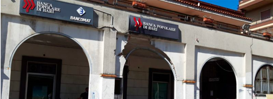 Succivo: Divelto bancomat della filiale del Banco Popolare di Bari