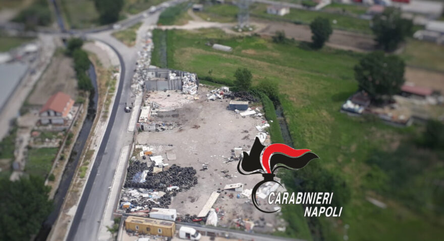 Volla: Scoperta discarica grazie agli elicotteri dei Carabinieri