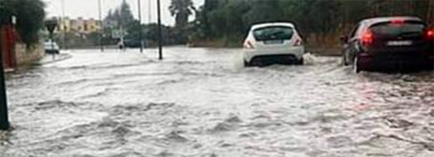 Nubifragio su Aversa e i comuni dell’Agro