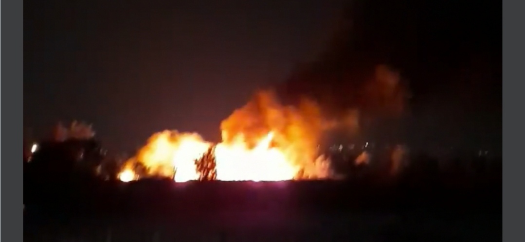 Frattaminore: Enorme rogo tossico, nube nera sull’area atellana