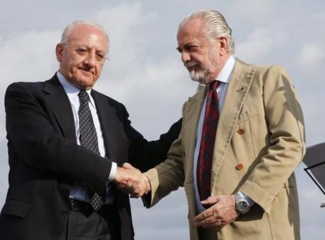 De Laurentiis rompe il silenzio elettorale e invita i tifosi del Napoli a votare De Luca