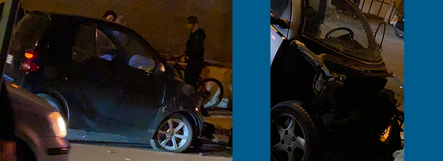 Afragola: Ennesimo incidente in città,  due auto distrutte