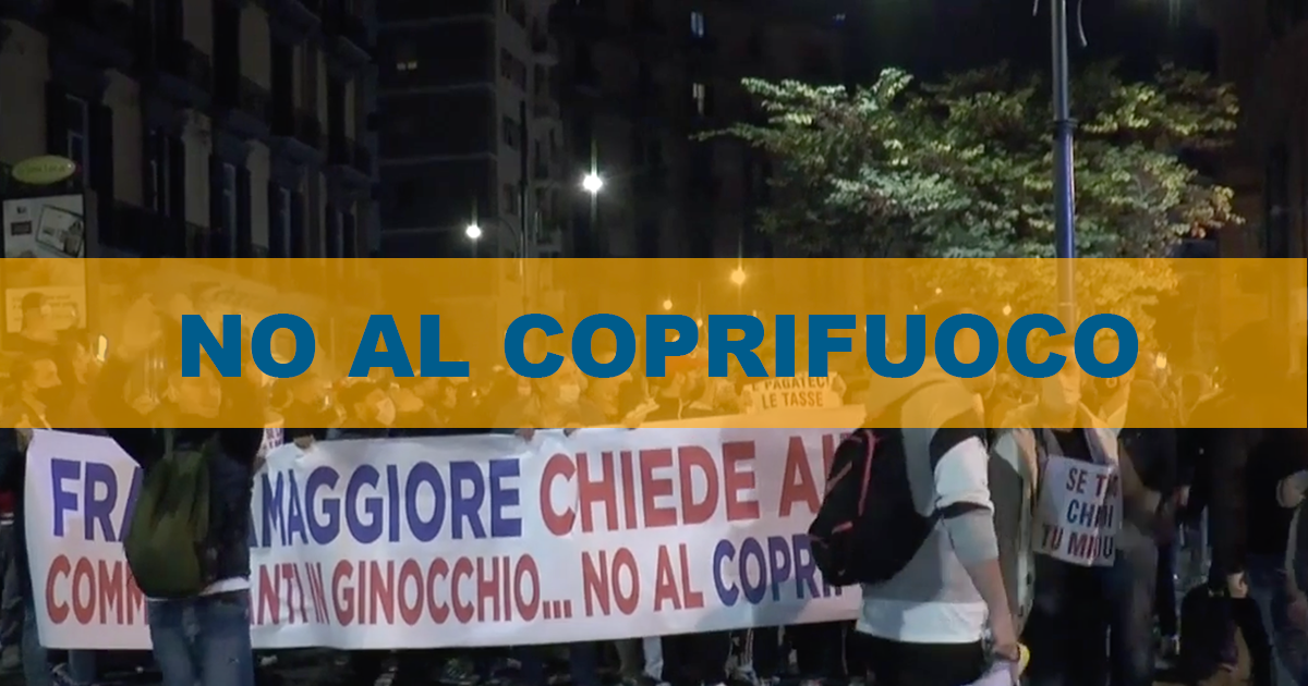 NO al Coprifuoco: i commercianti in protesta a Napoli