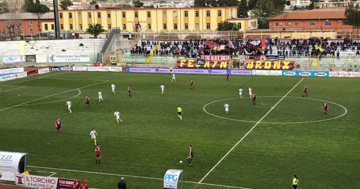 La Casertana torna a giocare al “Pinto”