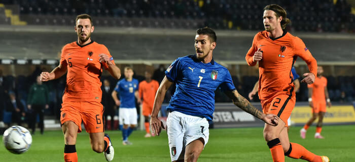 Nations League, Italia-Olanda: 1-1. Van De Beek risponde a Pellegrini