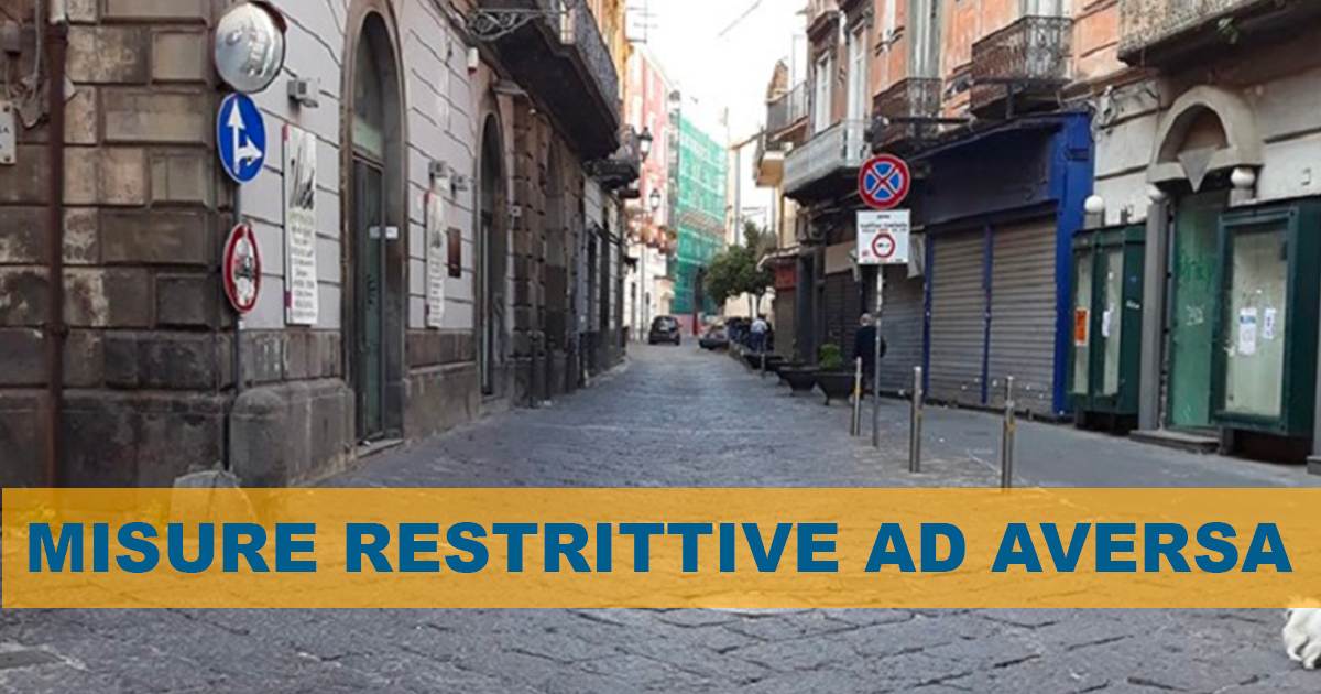 Aversa: crescono i contagi, il Sindaco Golia chiude alcune piazze