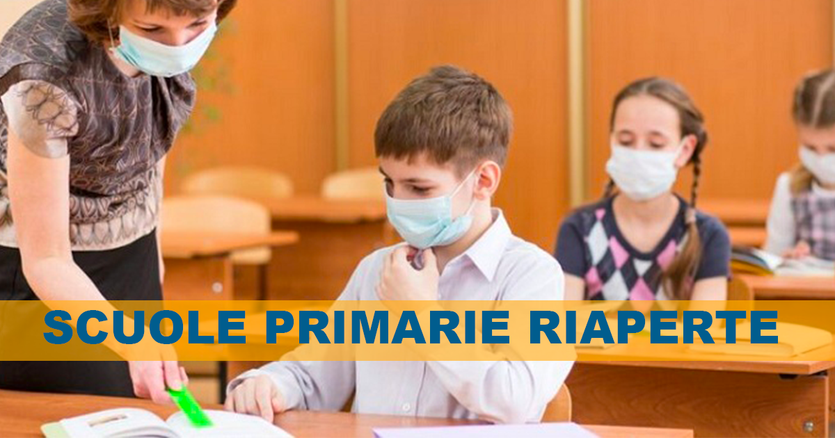 Campania: da 24 novermbre riaprono le prime classi delle scuole primarie