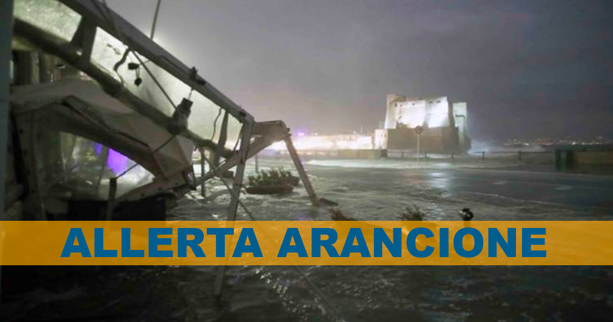 Continua il maltempo sulla Campania: Diramata allerta arancione