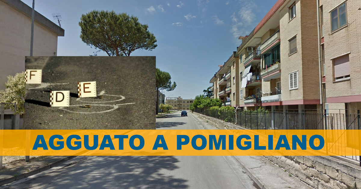 Pomigliano: Agguato in strada, ferito con due colpi di pistola un 37enne