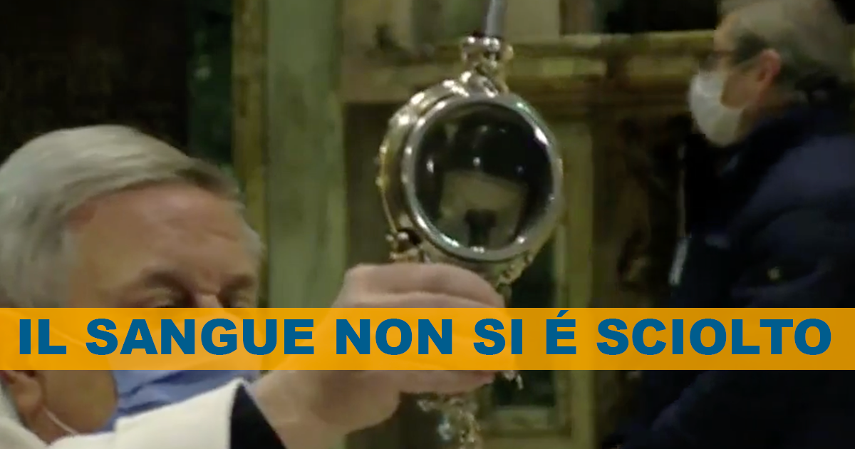 San Gennaro: Il miracolo non è avvenuto
