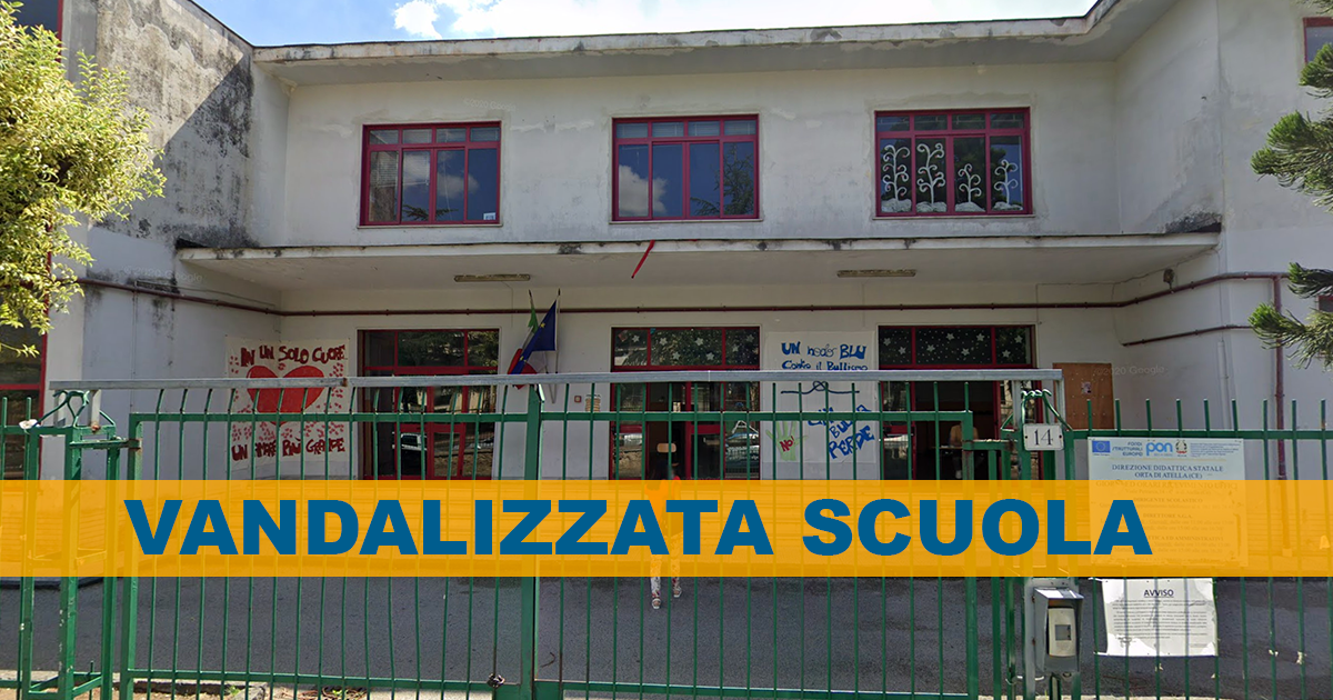 Orta di Atella: Derubata e vandalizzata scuola dell’Infanzia
