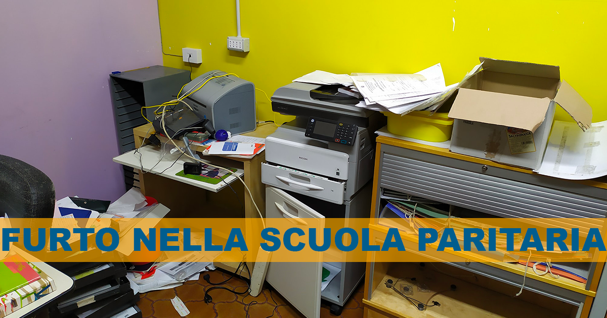 Afragola: Furto in scuola paritaria, danni per migliaia di euro
