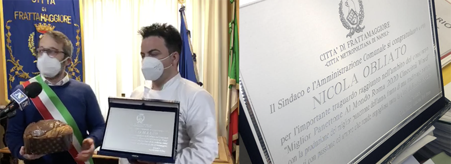 E’ Nicola Obliato di Mille Dolcezze a portare il nome di Frattamaggiore in alto con il panettone tradizionale