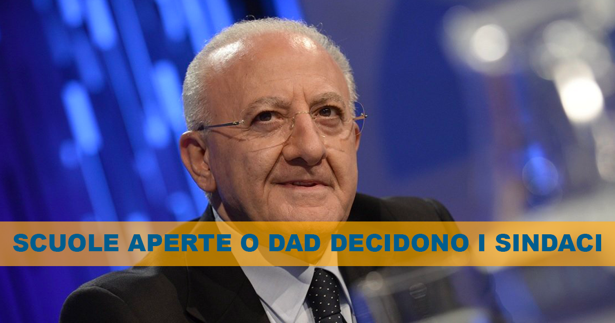 Covid Campania: Scuola aperte o D.A.D. la decisione spetterà ai Sindaci