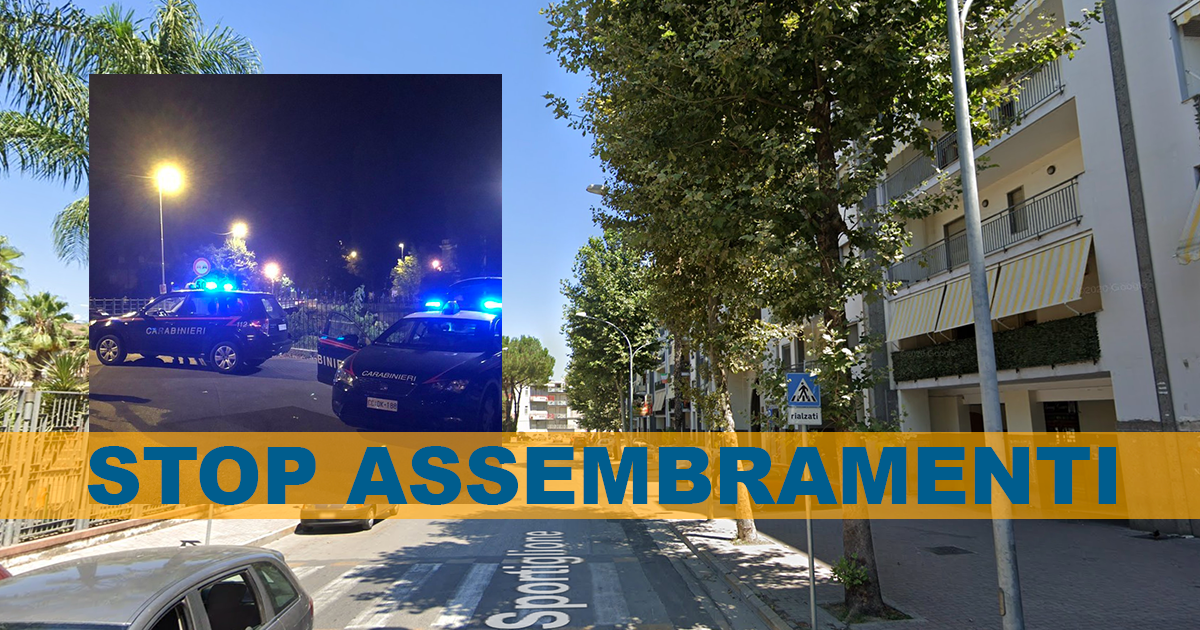 Afragola: Blitz dei Carabinieri al Parco Sant’Antonio, dispersi centinaia di ragazzi