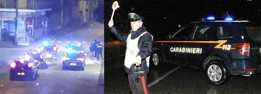 Scappa dal posto di blocco a Caivano, inseguito fino ad Afragola dai Carabinieri