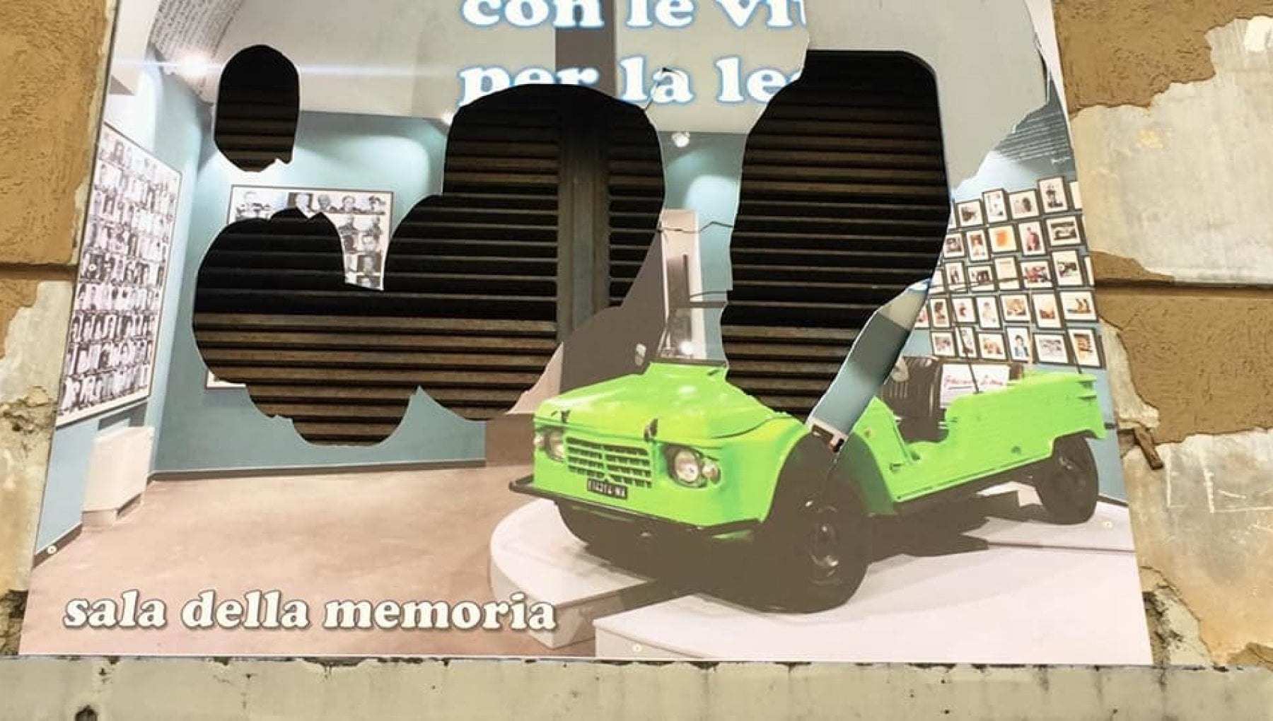 Fondazione Polis, distrutto pannello per le vittime innocenti di camorra