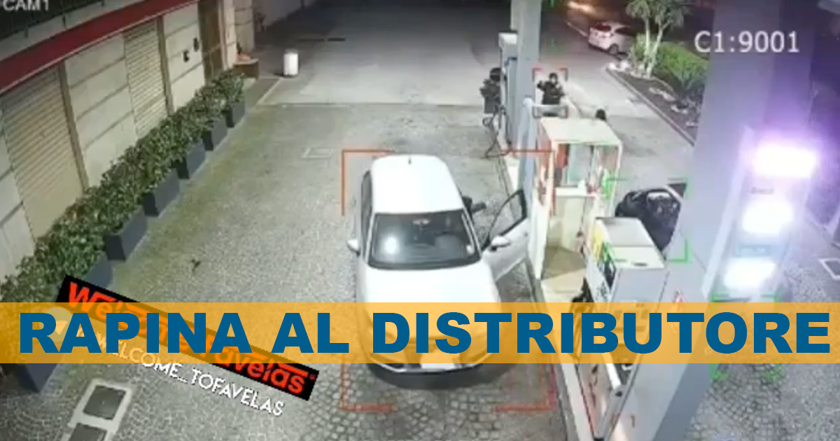 Crispano. Rapina a distributore di benzina. Ladro a volto coperto e armato di pistola minaccia i dipendenti
