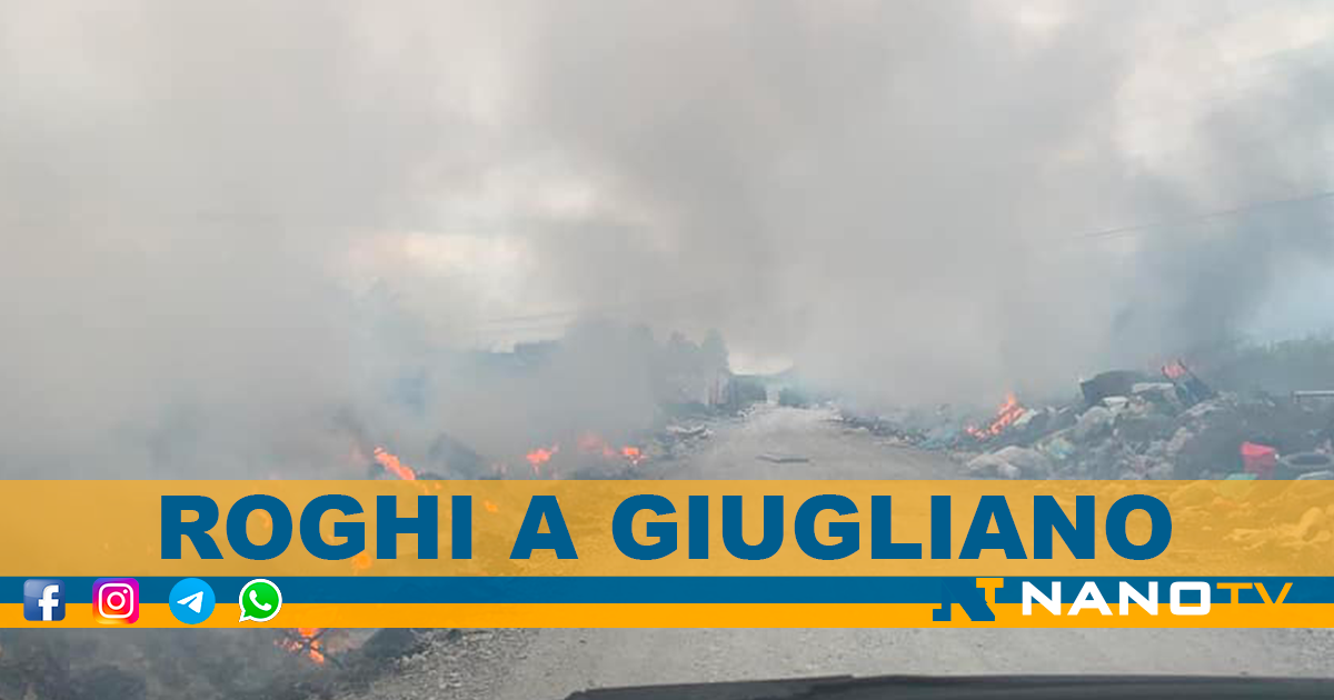 Giugliano: Bruciano i rifiuti nella zona asi