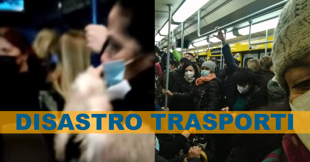 Disastro trasporti pubblici a Napoli, viaggiatori ammassati su autobus e metropolitana