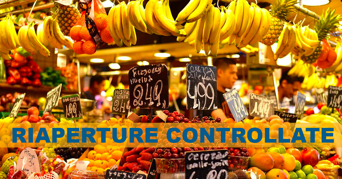 Arriva l’ordinanza della Regione: Riapertura parziale dei mercati