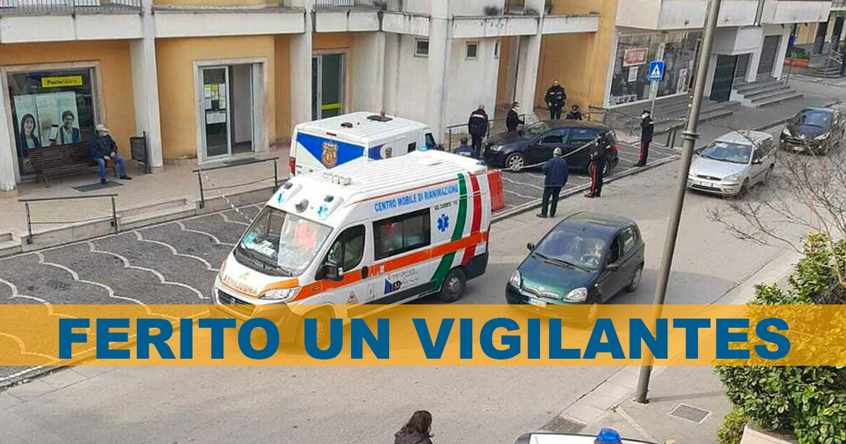 Trentola Ducenta: assalto ad un portavalori, vigilante ferito
