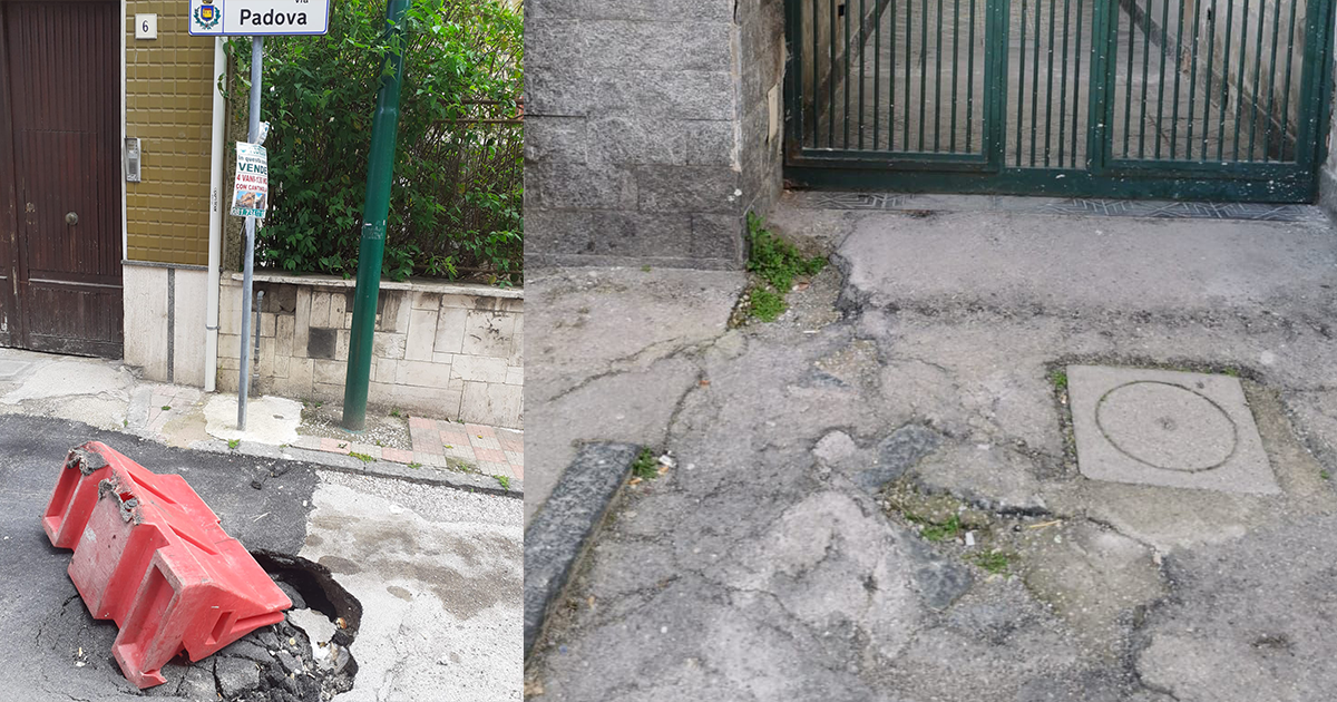 Casoria: Ancora problemi con le buche, protestano i cittadini