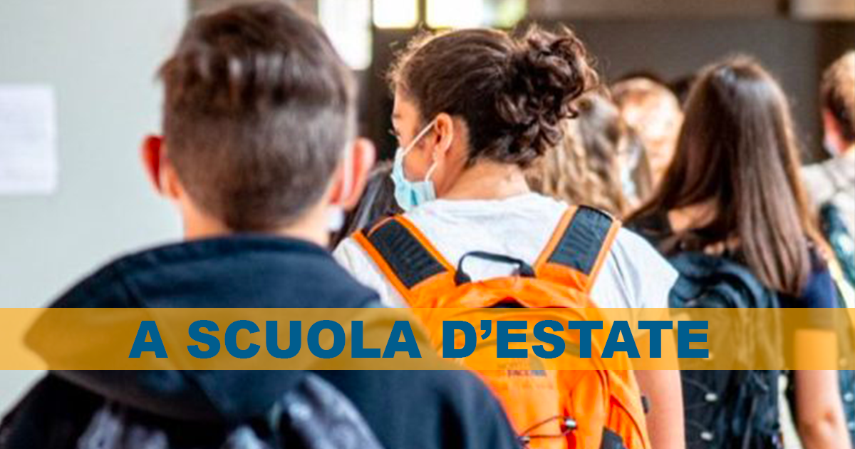 A scuola a luglio e agosto dai 3 ai 18 anni:  il Piano Estate del Governo