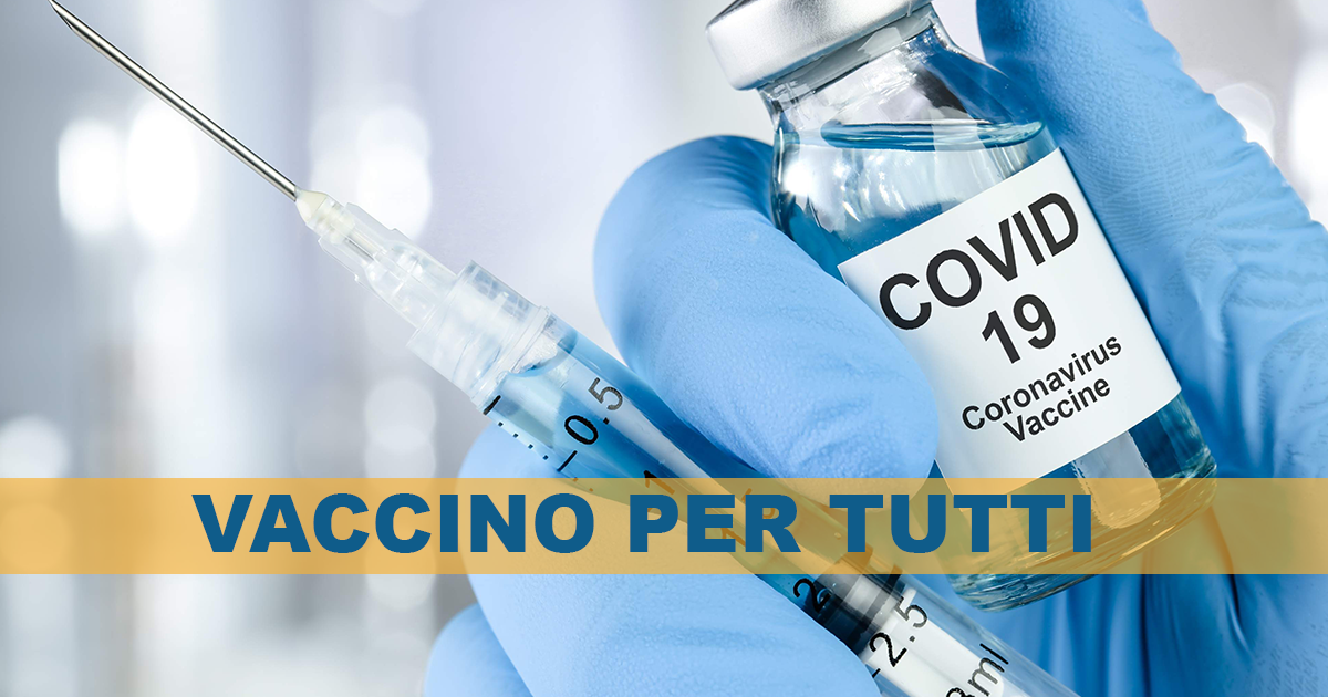 Covid: dal 3 giugno vaccini per tutte le fasce d’età