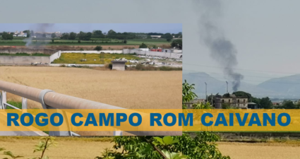 Incendio Campo Rom Caivano