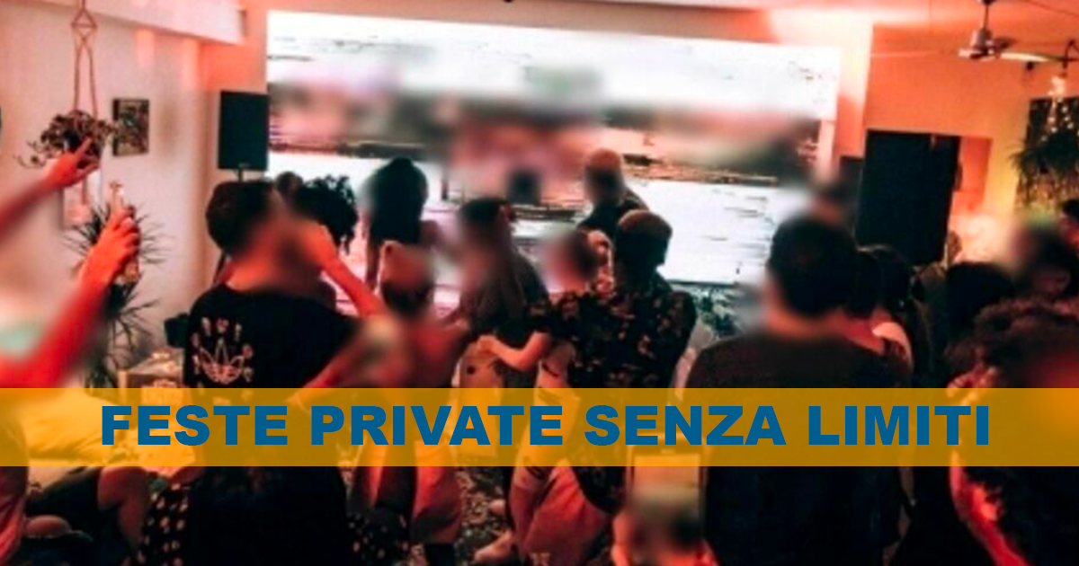 Zona bianca: via libera alla feste private